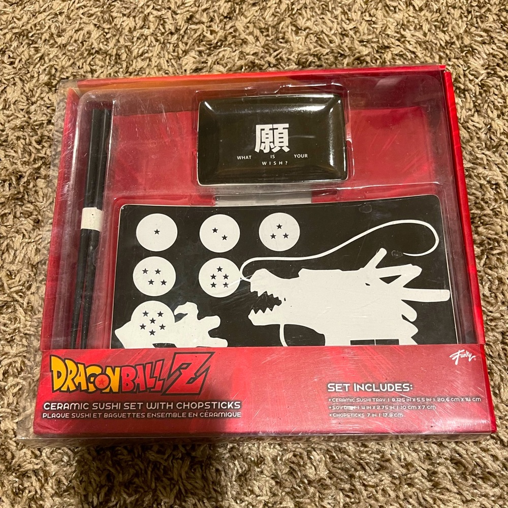 Dragon Ball Z NIB Sushi Set